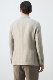 thumbnail: Mango Man linnen slim fit colbert - beige