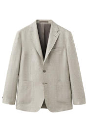 thumbnail: Mango Man linnen slim fit colbert - beige
