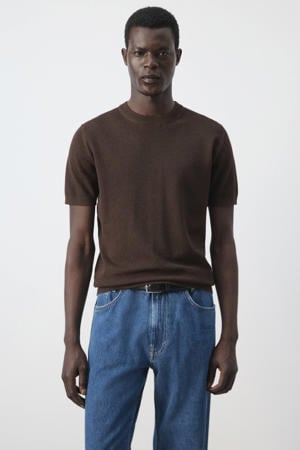regular fit T-shirt - bruin