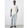 Mango Man regular fit T-shirt met backprint - wit