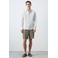 Mango Man regular fit cargo short - groen