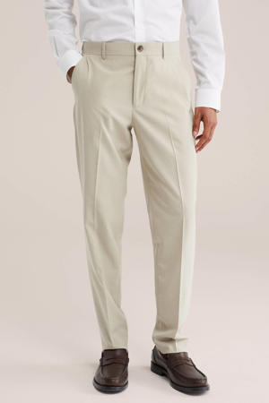 slim fit pantalon - beige