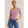 WE Fashion basic T-shirt met katoen - lichtroze