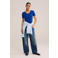 WE Fashion basic T-shirt met katoen - blauw