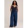 WE Fashion Curve top Plus Size - donkerblauw