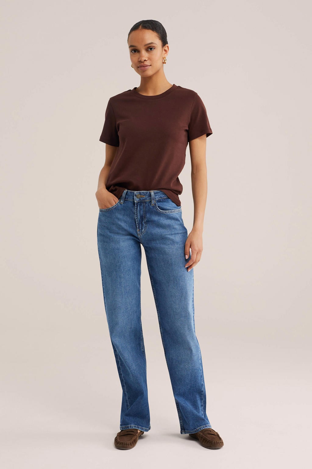 WE Fashion T-shirt - bruin