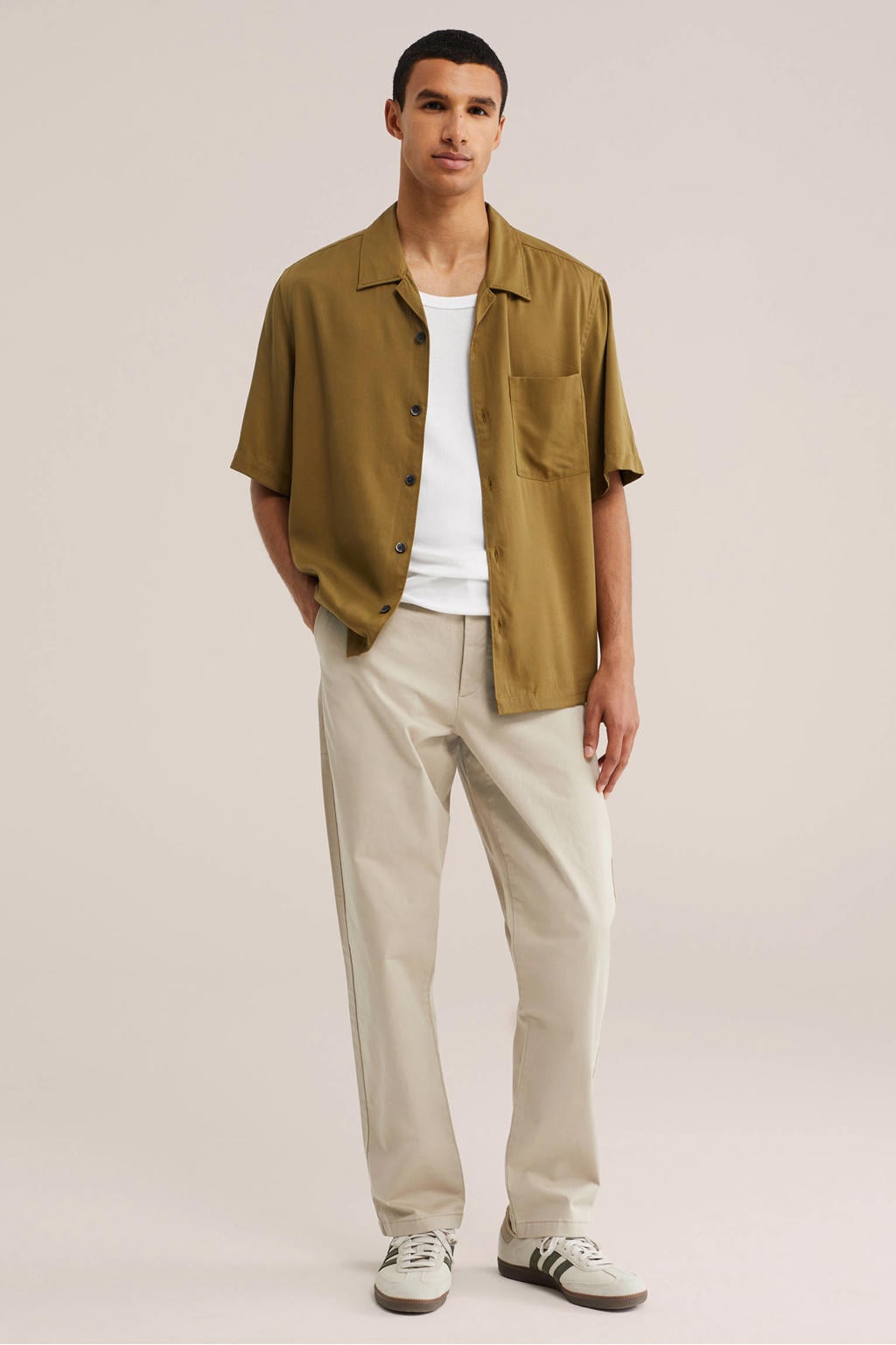 WE Fashion regular chino beige