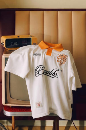 oversized polo - ecru