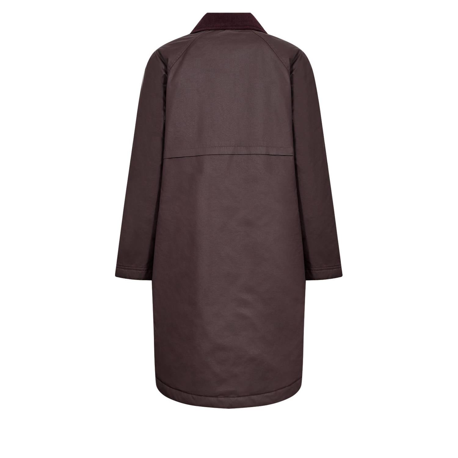 Soyaconcept katoenen jas donkerbruin