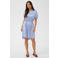 Saint Tropez mini jurk met ceintuur - lichtblauw