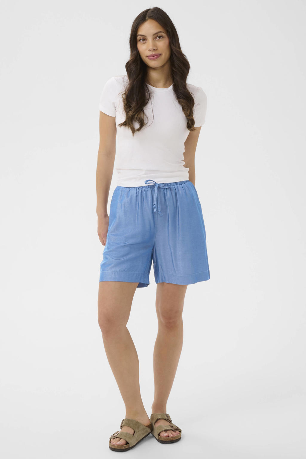 Saint Tropez regular fit casual short - blauw