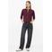 s.Oliver viscose gebreid vest - donkerpaars
