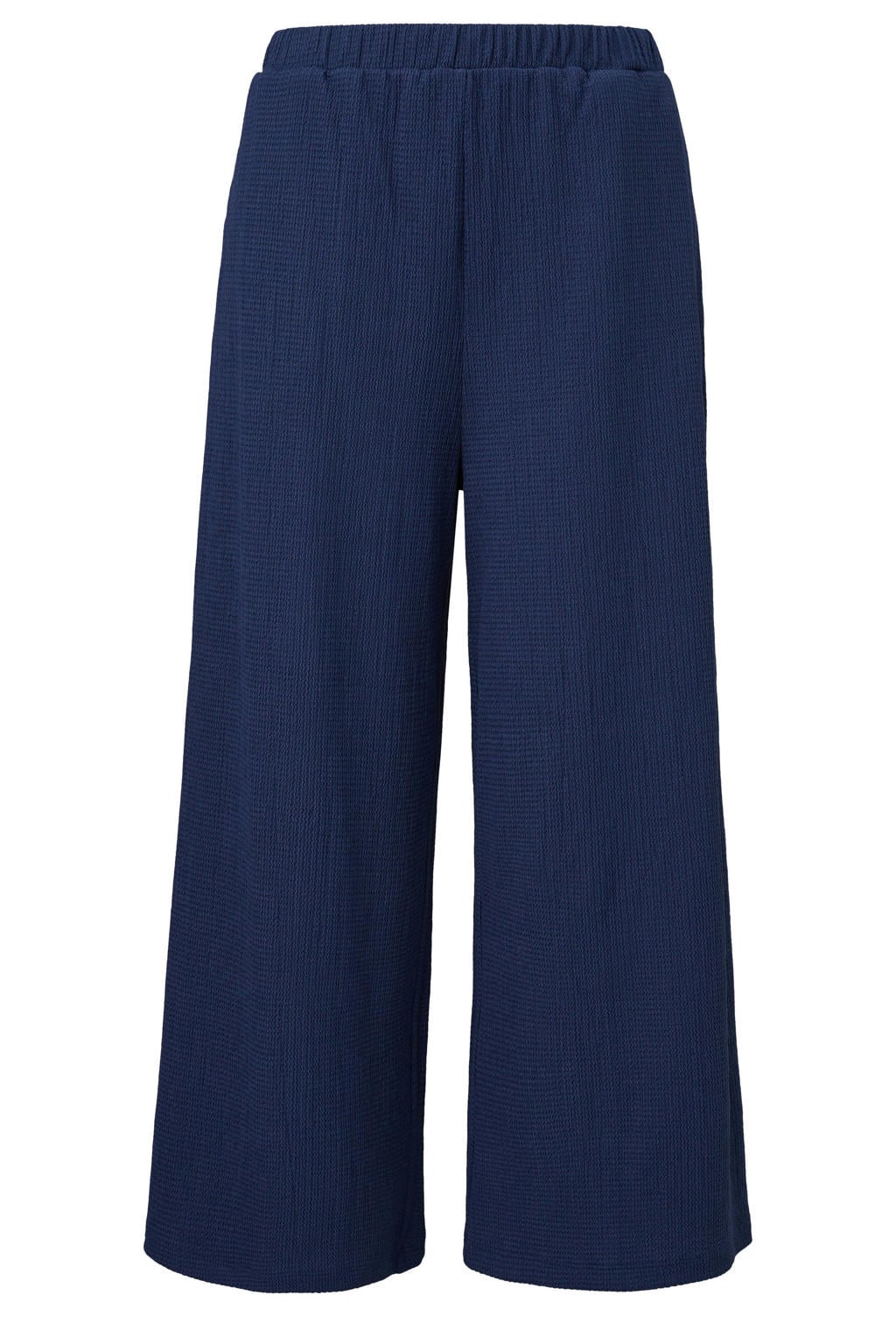 s.Oliver wide leg broek - donkerblauw