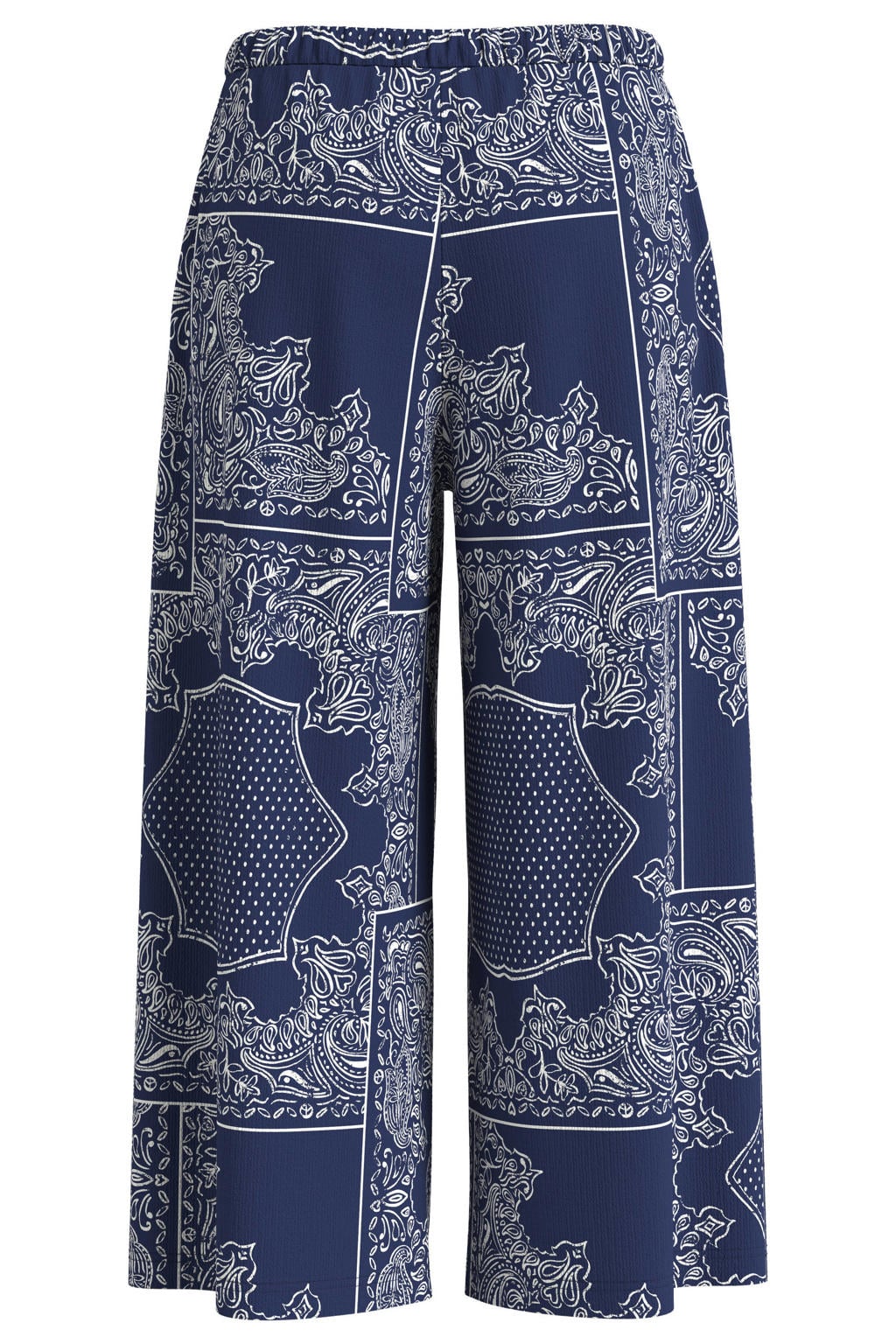 s.Oliver wide leg broek - donkerblauw