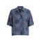 s.Oliver viscose blouse met paisley - donkerblauw