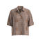 s.Oliver blouse met paisley - bruin