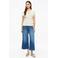 s.Oliver wide leg jeans - mediumblauw