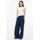 s.Oliver wide leg broek - donkerblauw