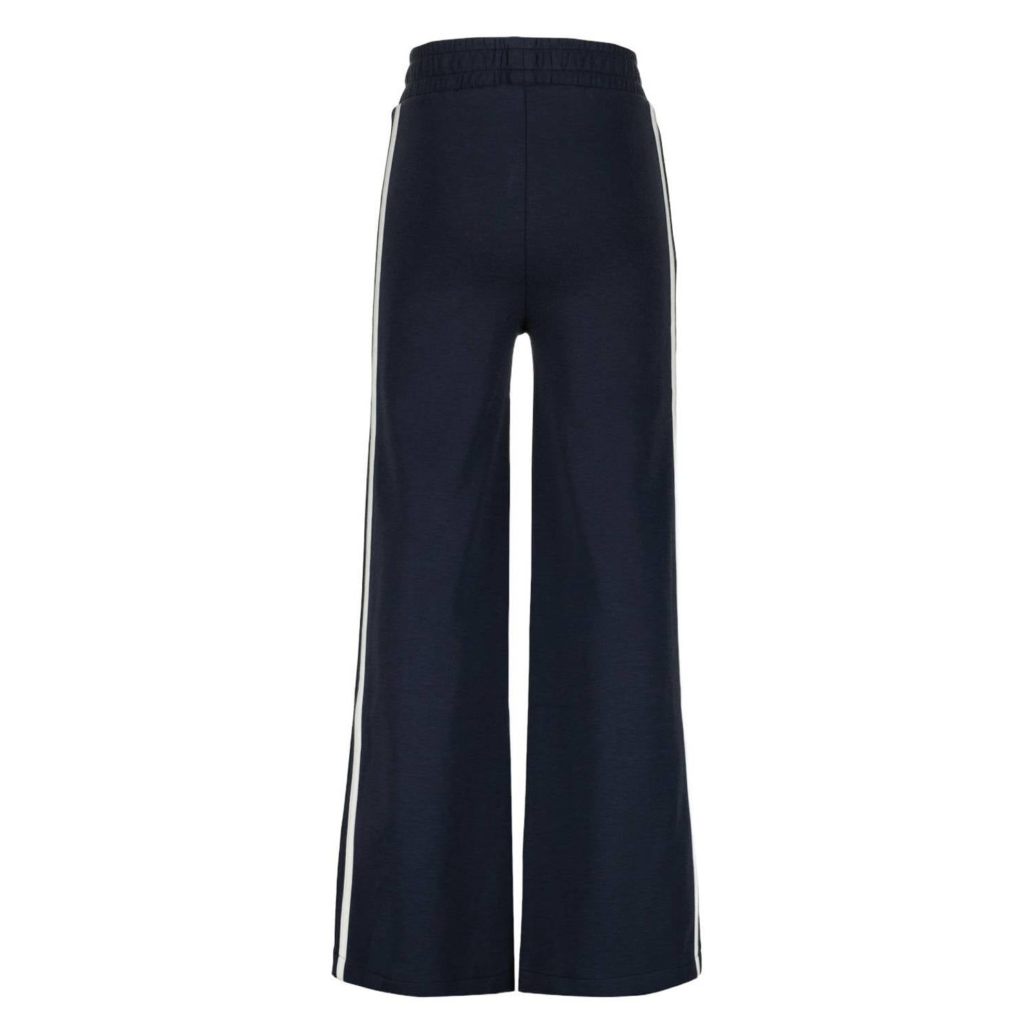 Raizzed wide leg gestreepte joggingbroek donkerblauw