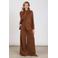 NUKUS regular fit gilet met pailletten - bruin