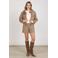 NUKUS geruite jacket - bruin