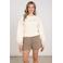 NUKUS sweater met borduursels en logo - ecru