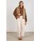 NUKUS blazer met wol - bruin