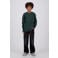 Raizzed boxy longsleeve met backprint - donkergroen
