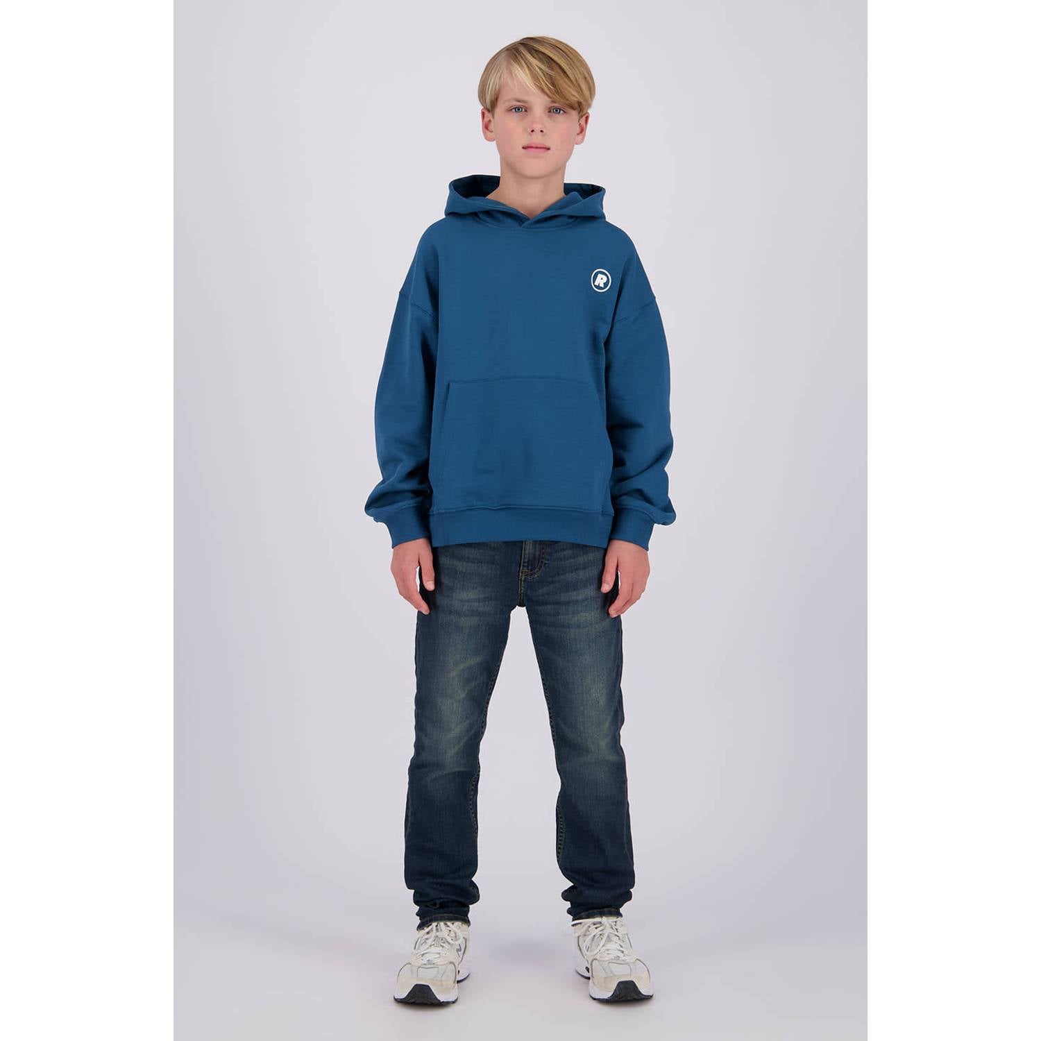 Raizzed oversized hoodie met backprint blauw