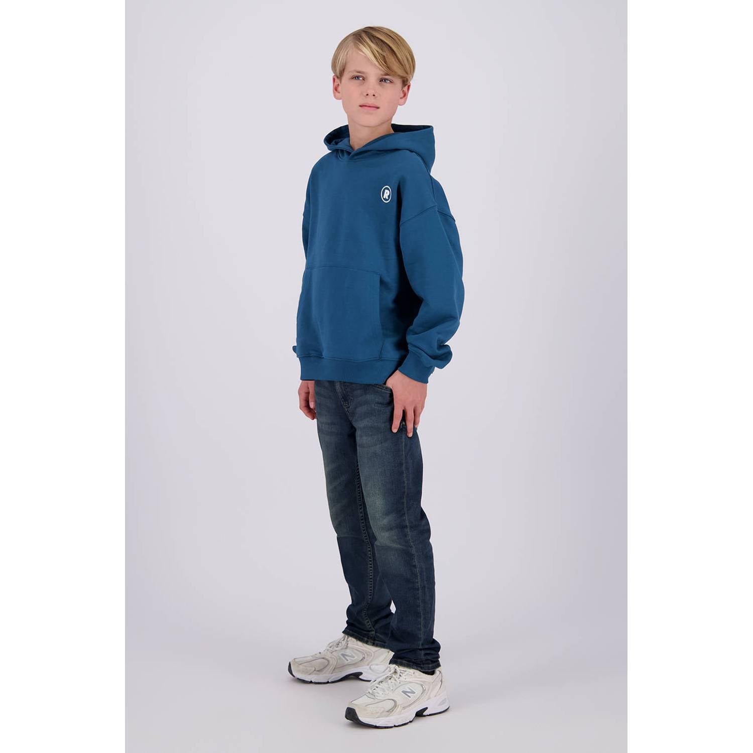 Raizzed oversized hoodie met backprint blauw