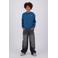 Raizzed oversized longsleeve met backprint - blauw