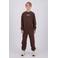 Raizzed rechtvallende sweater met logo - bruin