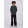 Raizzed boxy T-shirt met backprint - donkergroen