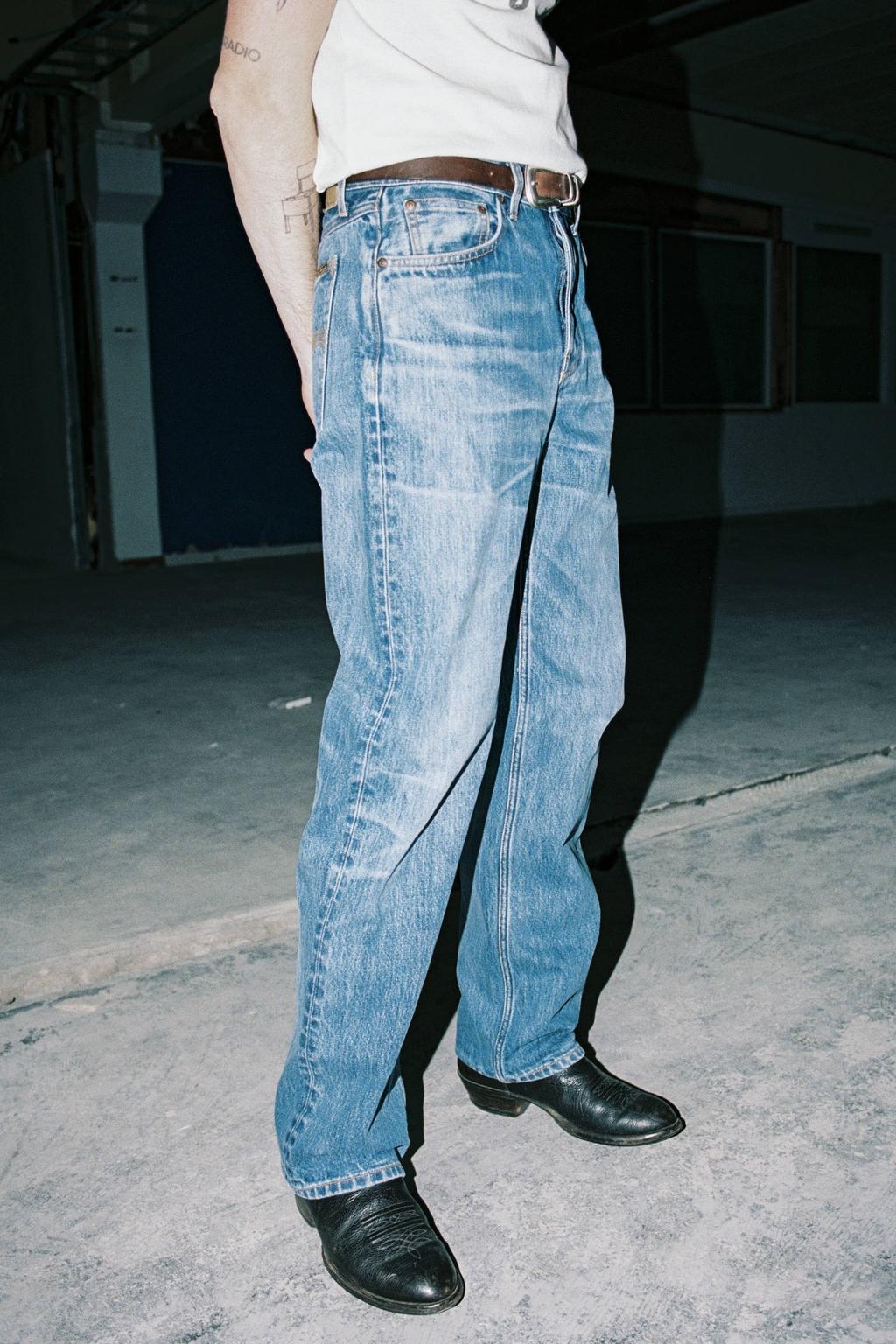 Nudie Jeans Tuff Tony loose fit jeans - mediumblauw