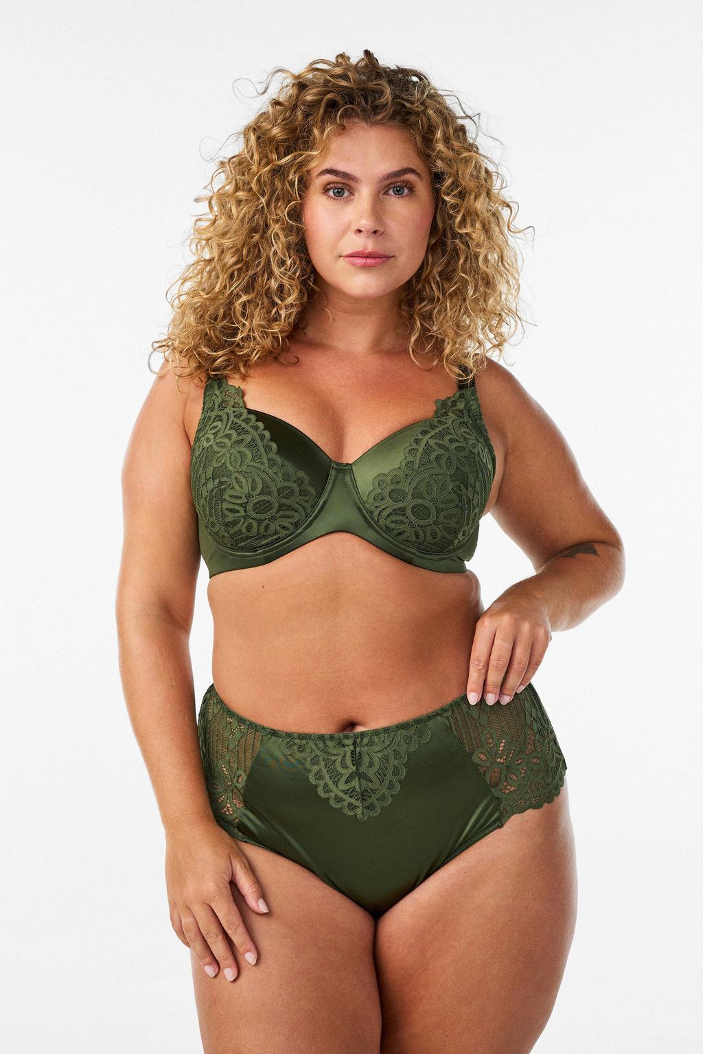 Zizzi string Plus Size - groen