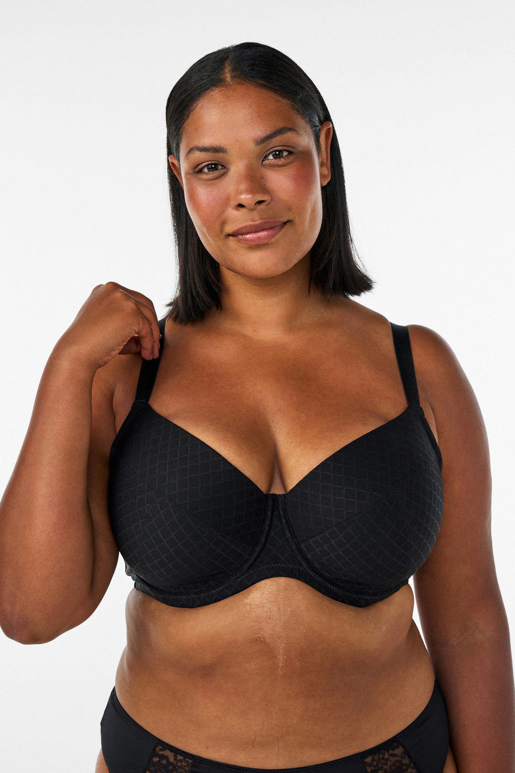 Zizzi voorgevormde beugel-bh Plus Size - zwart