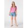 MS Mode T-shirt Plus Size met print - roze