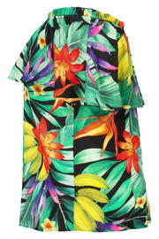 thumbnail: MS Mode off shoulder top met ruches Plus Size - groen