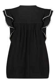 thumbnail: MS Mode top met ruches Plus Size - zwart