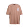 Shoeby T-shirt met backprint - lichtbruin