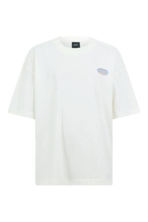 T-shirt met backprint - ecru