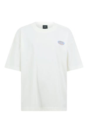 T-shirt met backprint - ecru
