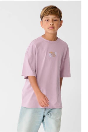 T-shirt met backprint - lila