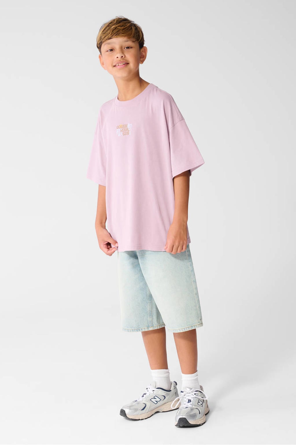 Shoeby T-shirt met backprint - lila