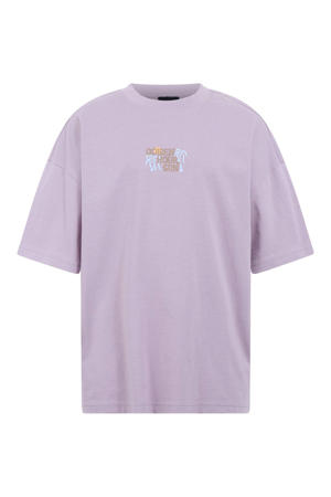 T-shirt met backprint - lila