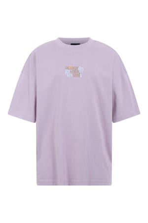 T-shirt met backprint - lila