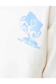 thumbnail: Shoeby sweat sweater met backprint - ecru