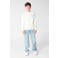 Shoeby sweat sweater met backprint - ecru