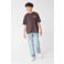Shoeby T-shirt met backprint - donkerbruin