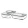 Mepal EasyClip bewaardoos (3-delig) (2x 700 + 1500 ml) glas